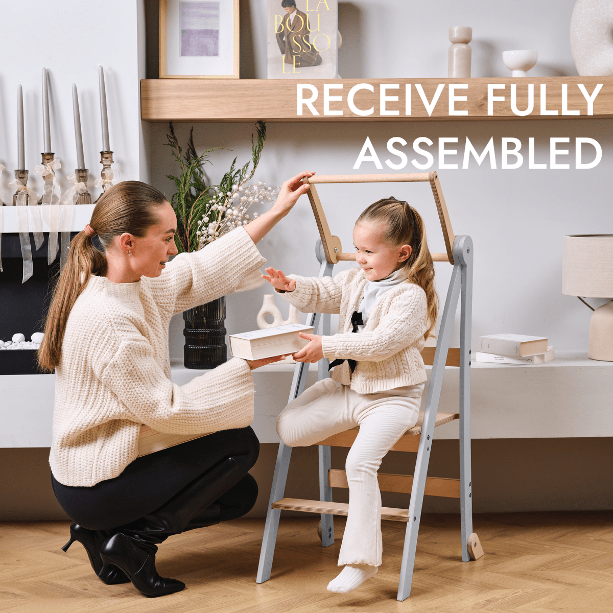 Learning Tower: Foldable Step Stool for Toddlers - Gray Goodevas B2B
