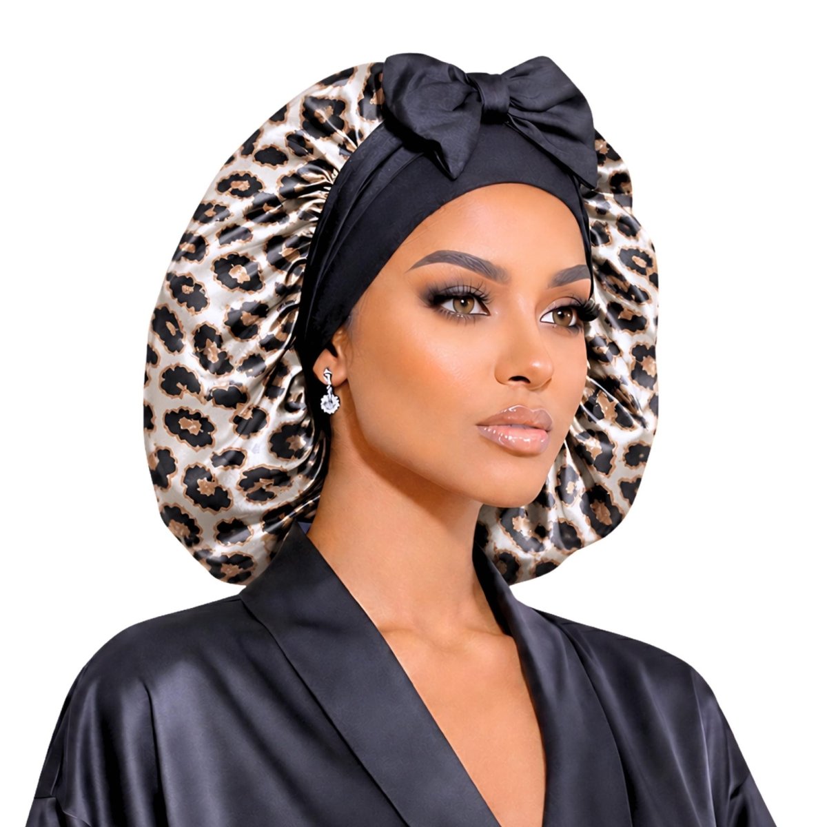 Satin Hair Bonnet for Sleeping – Adjustable Stretch Tie PHC