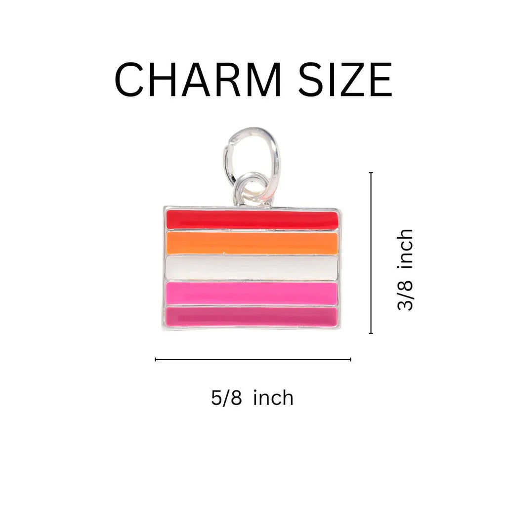 Lesbian Sunset Flag Black Cord Bracelets The Awareness Company