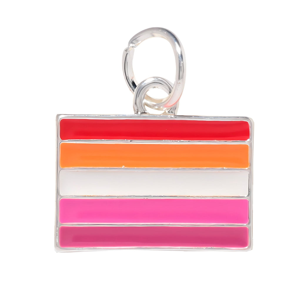 10 Pack Lesbian Sunset Flag Charms The Awareness Company