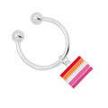 Lesbian Sunset Flag Horseshoe Key Chains The Awareness Company