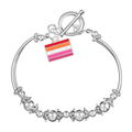 Lesbian Sunset Flag Partial Beaded Bracelets The Awareness Company