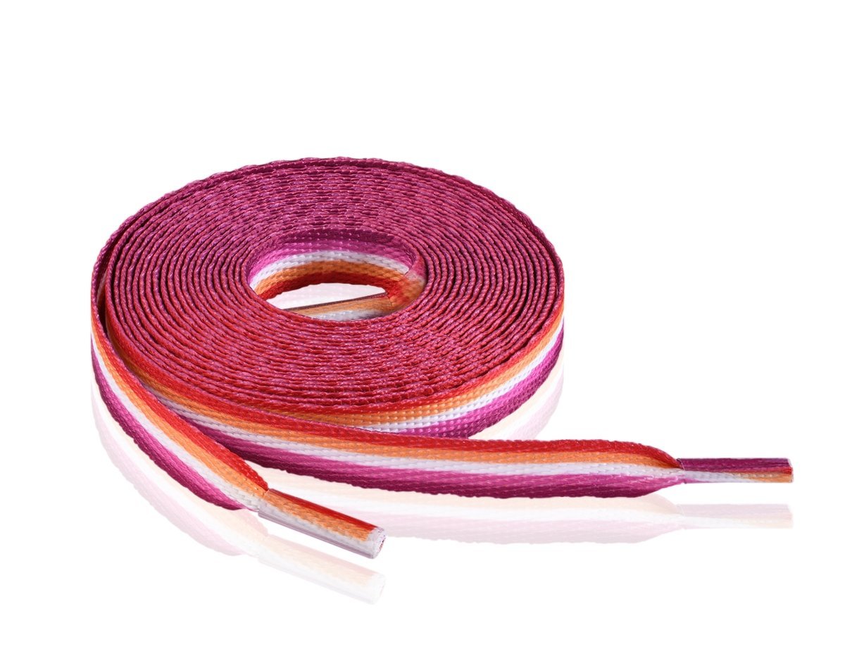10 Pairs Lesbian Sunset Flag Shoe Laces The Awareness Company