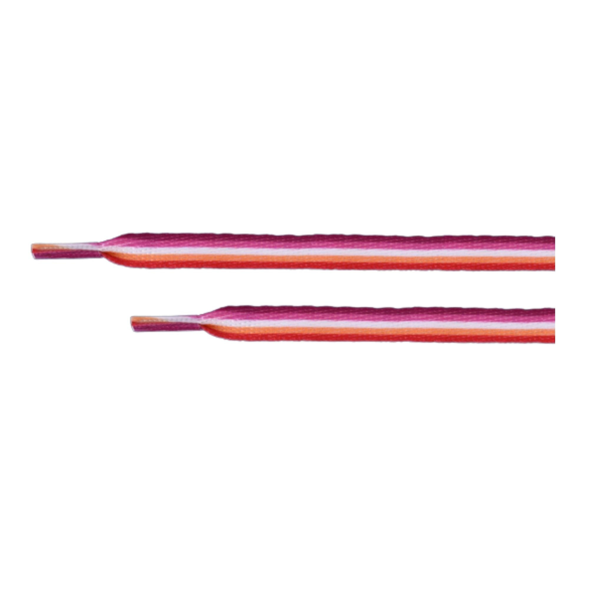 Lesbian Sunset Flag Shoe Laces (1 Pair) The Awareness Company