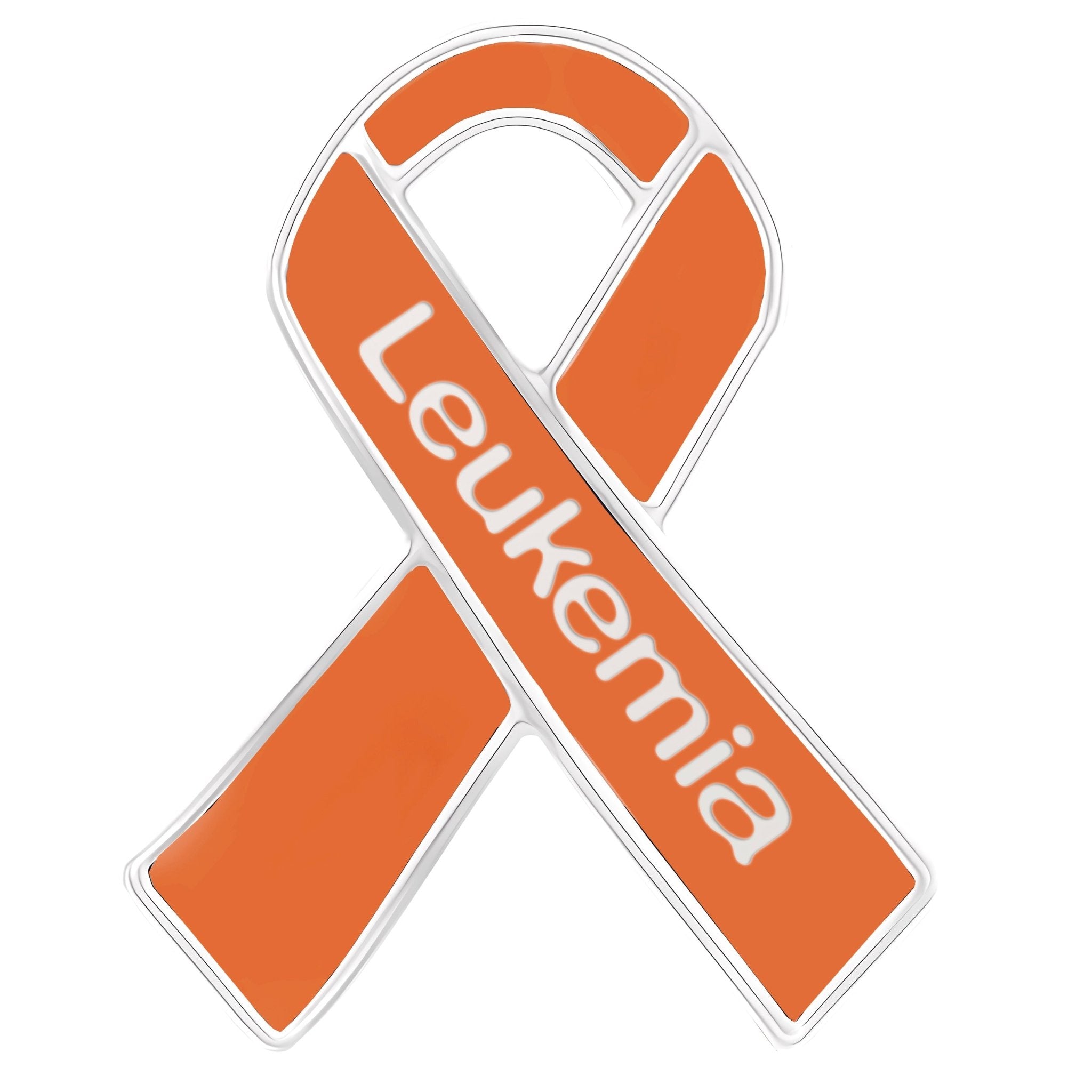 10 Pack of Orange Leukemia Awareness Ribbon Pins The Awareness Company