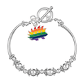 Libertarian Rainbow Porcupine Charm Partial Beaded Bracelets The Awareness Company