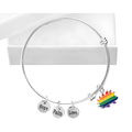 Libertarian Rainbow Porcupine Retractable Charm Bracelets The Awareness Company