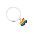 Libertarian Rainbow Porcupine Split Ring Key Chains The Awareness Company