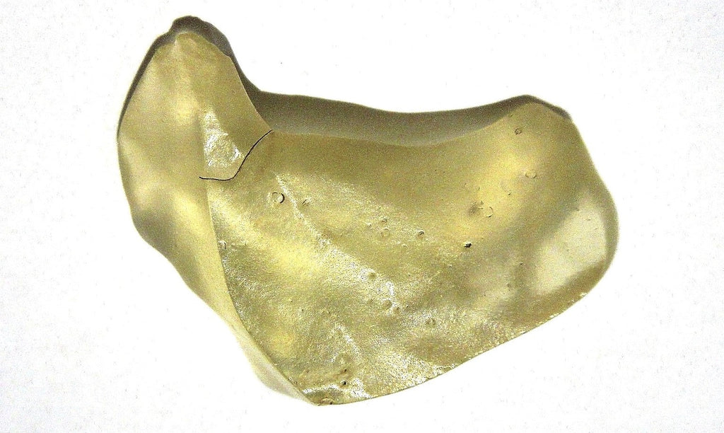 Libyan Glass Yellow Meteorite Impact Fragment Desert Rock Shard rocksolidfossils