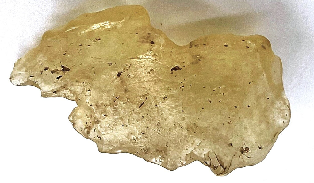 Libyan Glass Yellow Meteorite Impact Fragment Desert Rock Shard rocksolidfossils