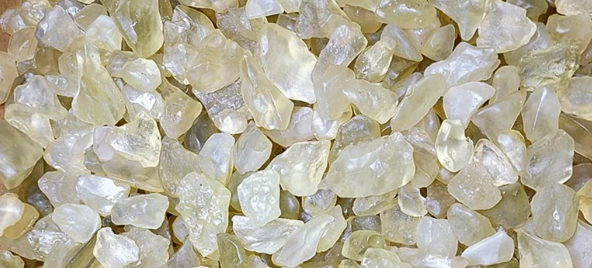 Libyan Glass Yellow Meteorite Impact Fragment Desert Rock Shard rocksolidfossils