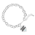 Light Blue Ribbon Prostate Cancer Heart Charm Chunky Bracelets The Awareness Company