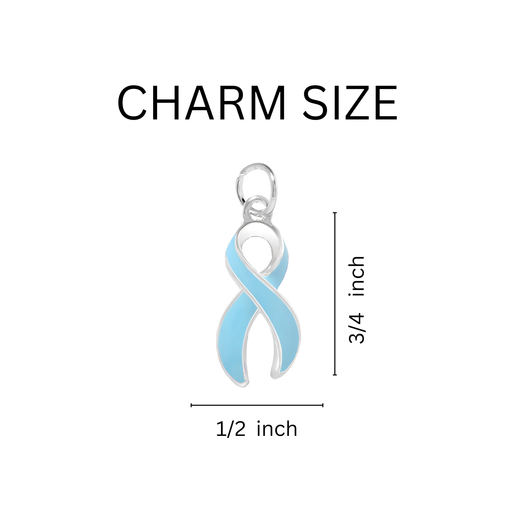 Light Blue Ribbon Split Style Key Chains The Awareness Company