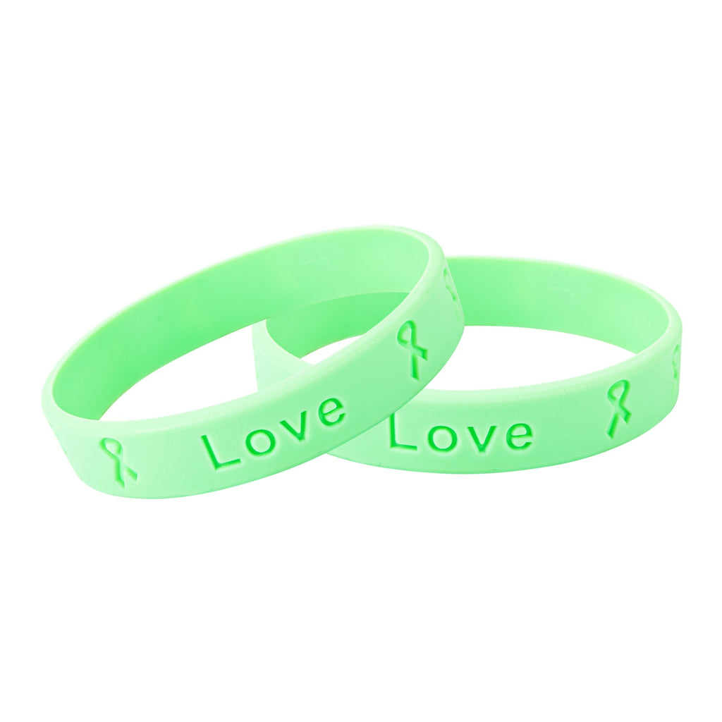 Light Green Silicone Bracelets The Awareness Company