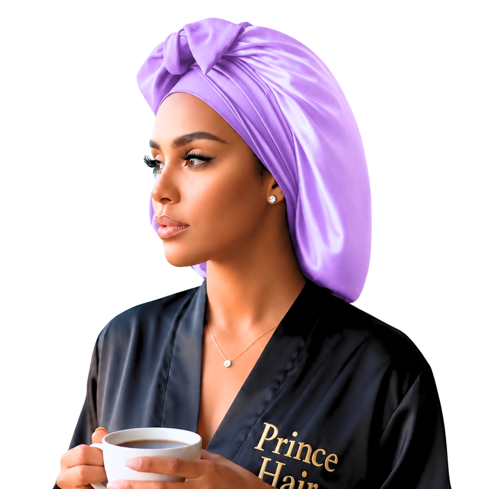 Satin Hair Bonnet for Sleeping – Adjustable Stretch Tie PHC