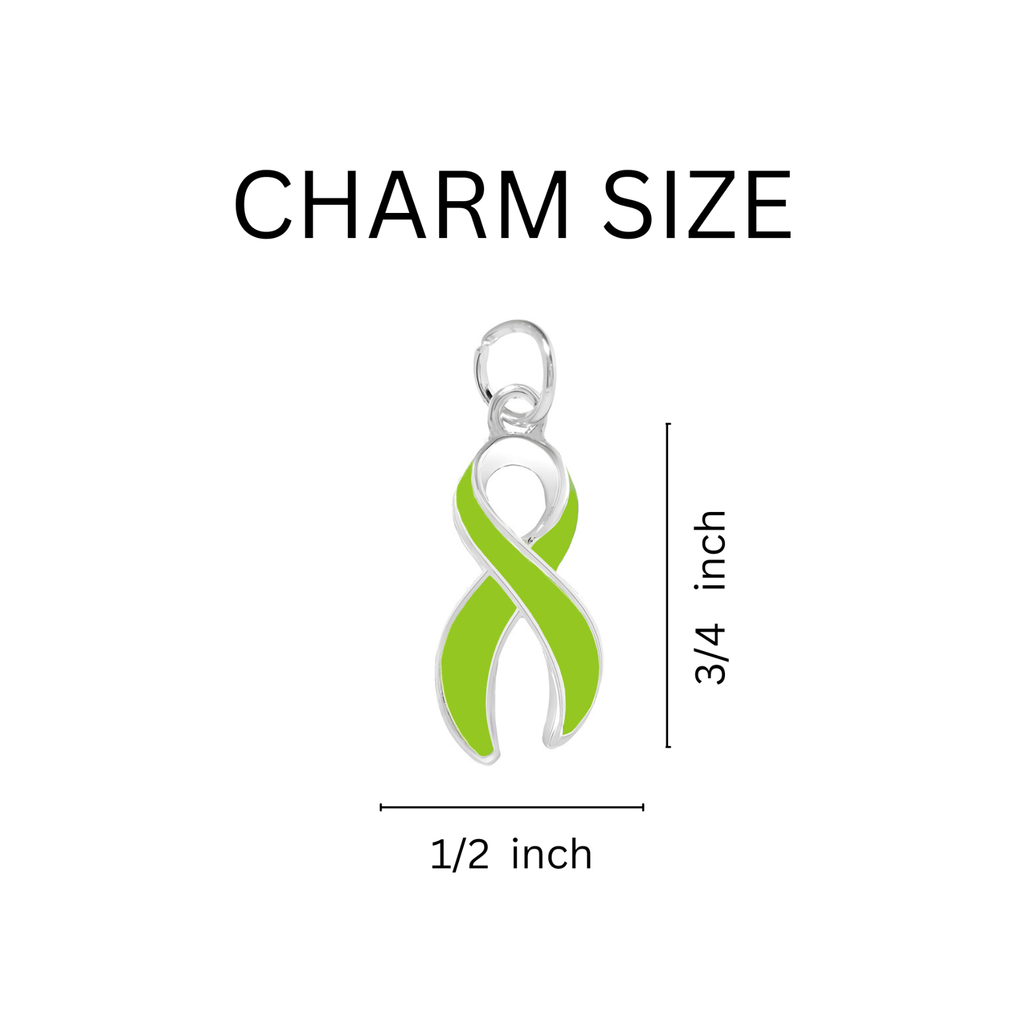 Lime Green Ribbon Charms The Awareness Company