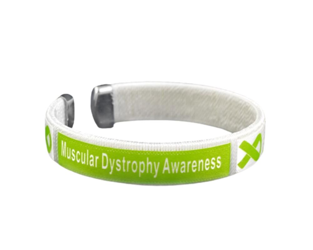 Lime Green Ribbon Muscular Dystrophy Awareness Bangle Bracelets The Awareness Company