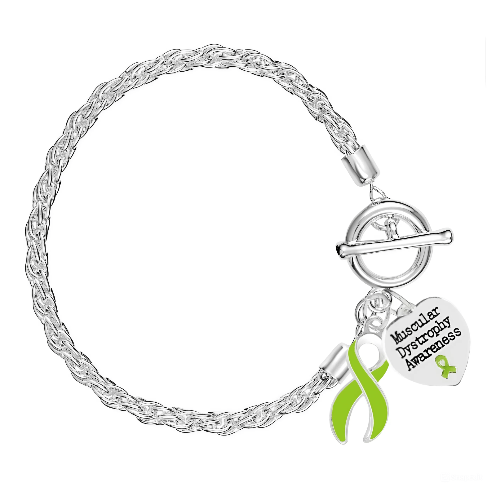 Lime Green Ribbon Muscular Dystrophy Rope Bracelets The Awareness Company