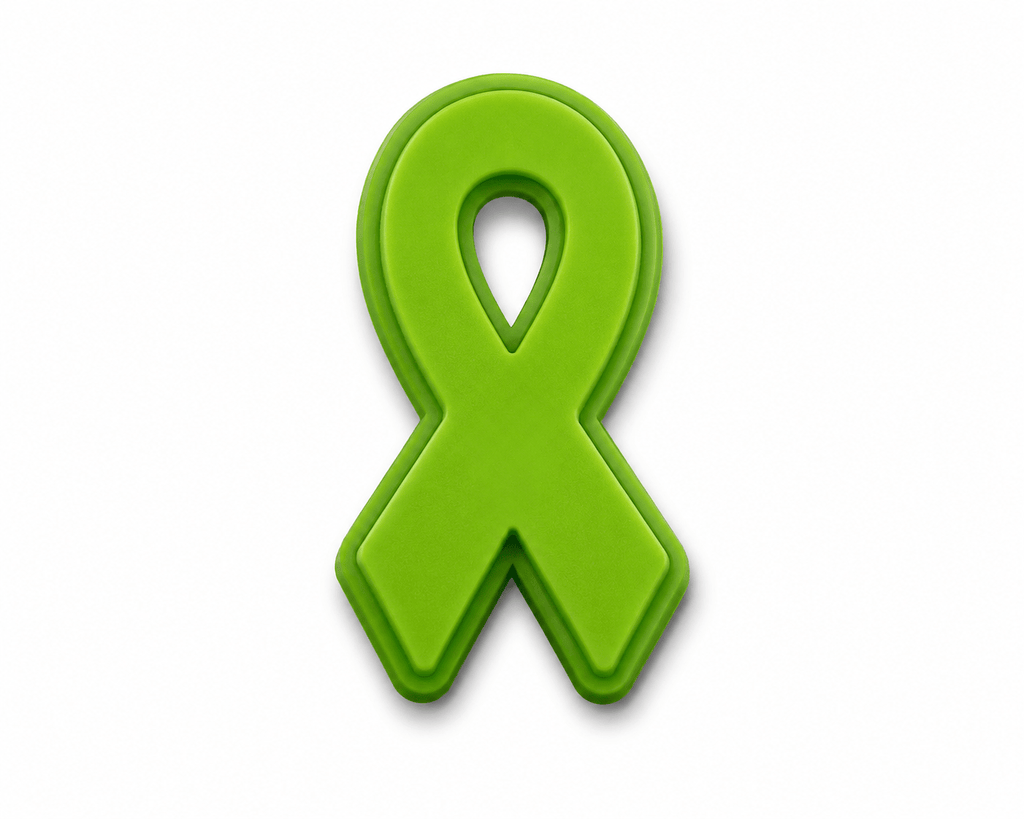 Lime Green Ribbon Silicone Pins The Awareness Company