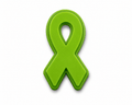 Lime Green Ribbon Silicone Pins The Awareness Company