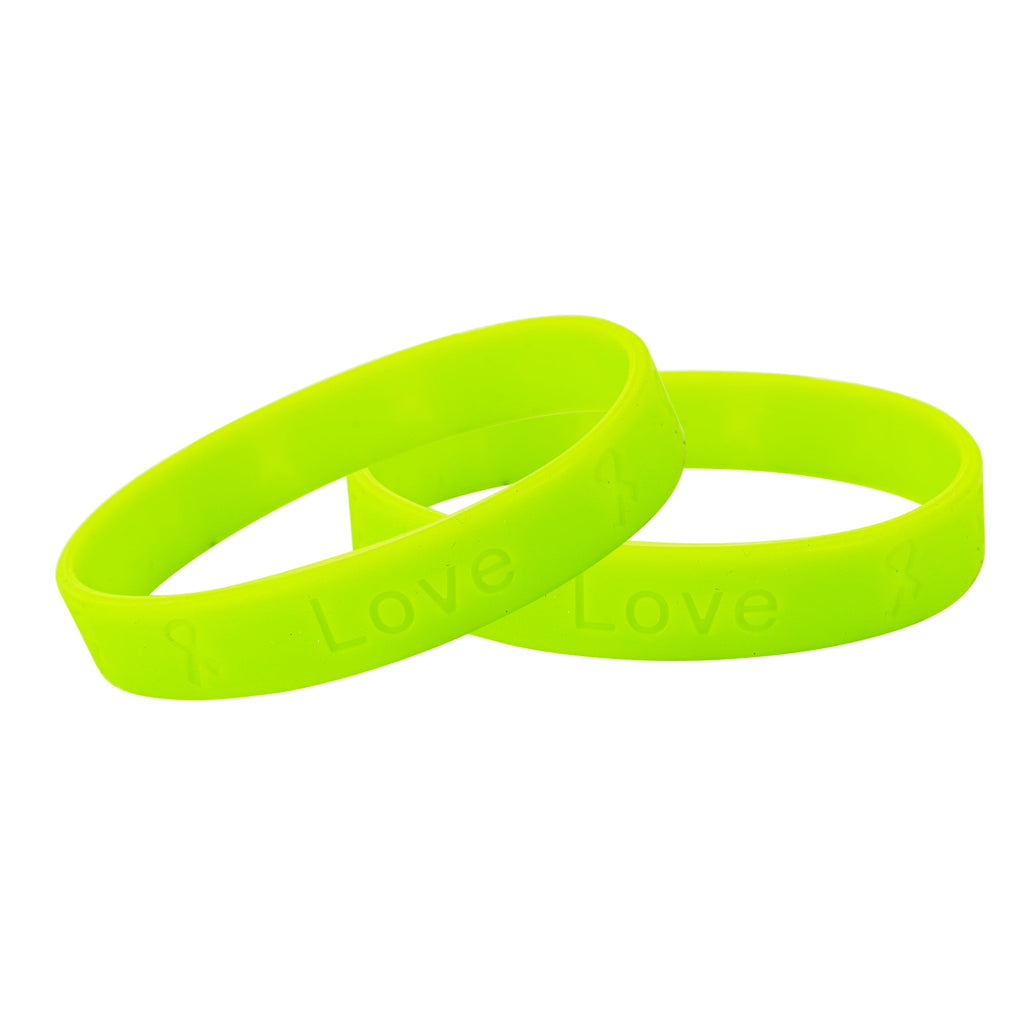 Lime Green Silicone Bracelets The Awareness Company