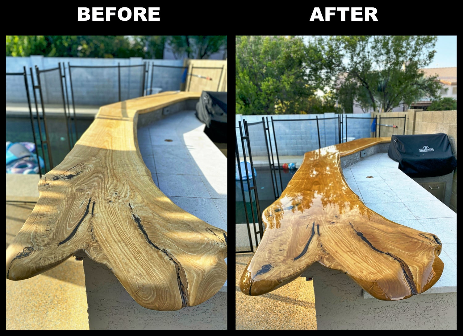Bar Top and Table Top Clear Epoxy Resin 5 Gallons UltraClear Epoxy