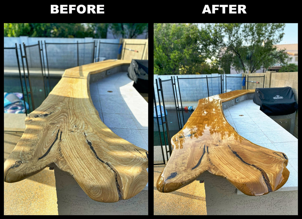 Bar Top and Table Top Clear Epoxy Resin 2 Gallons UltraClear Epoxy