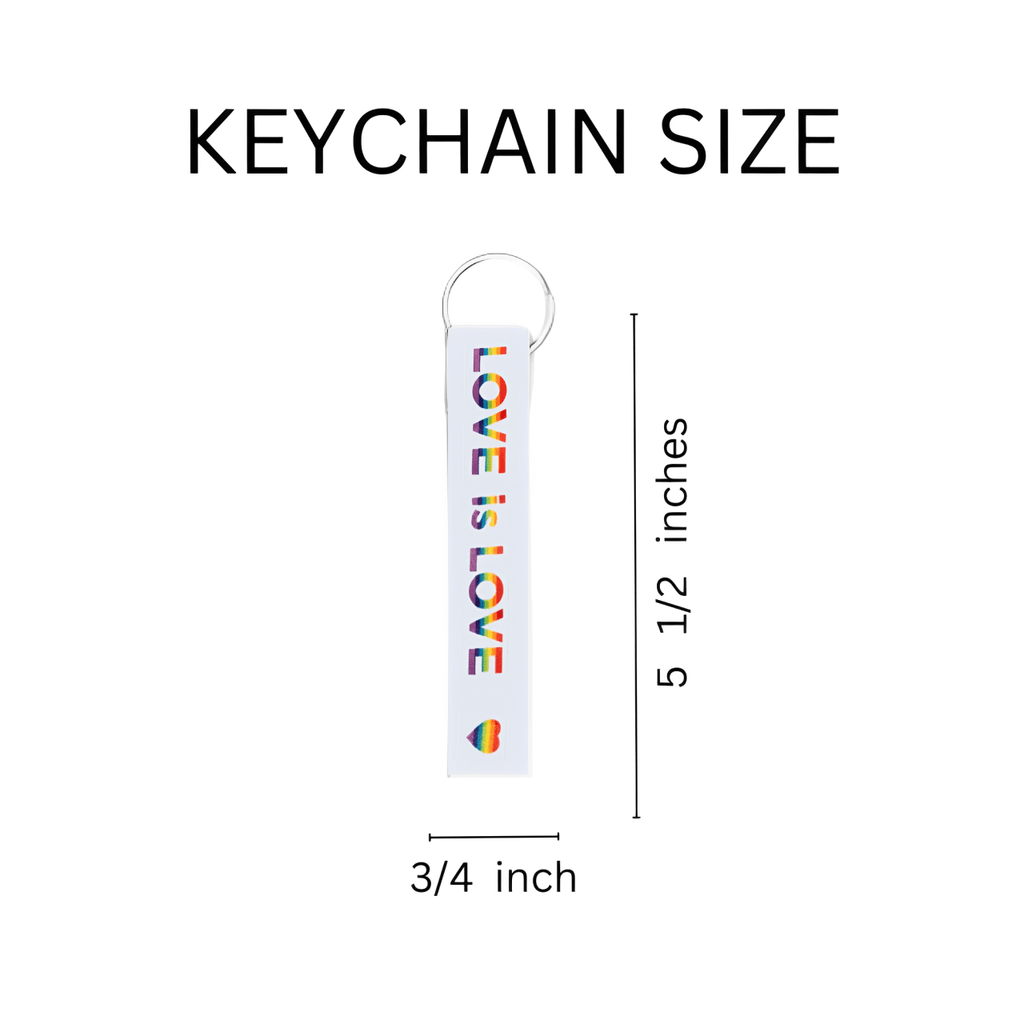 Love Is Love Lanyard Style Keychains The Awareness Company