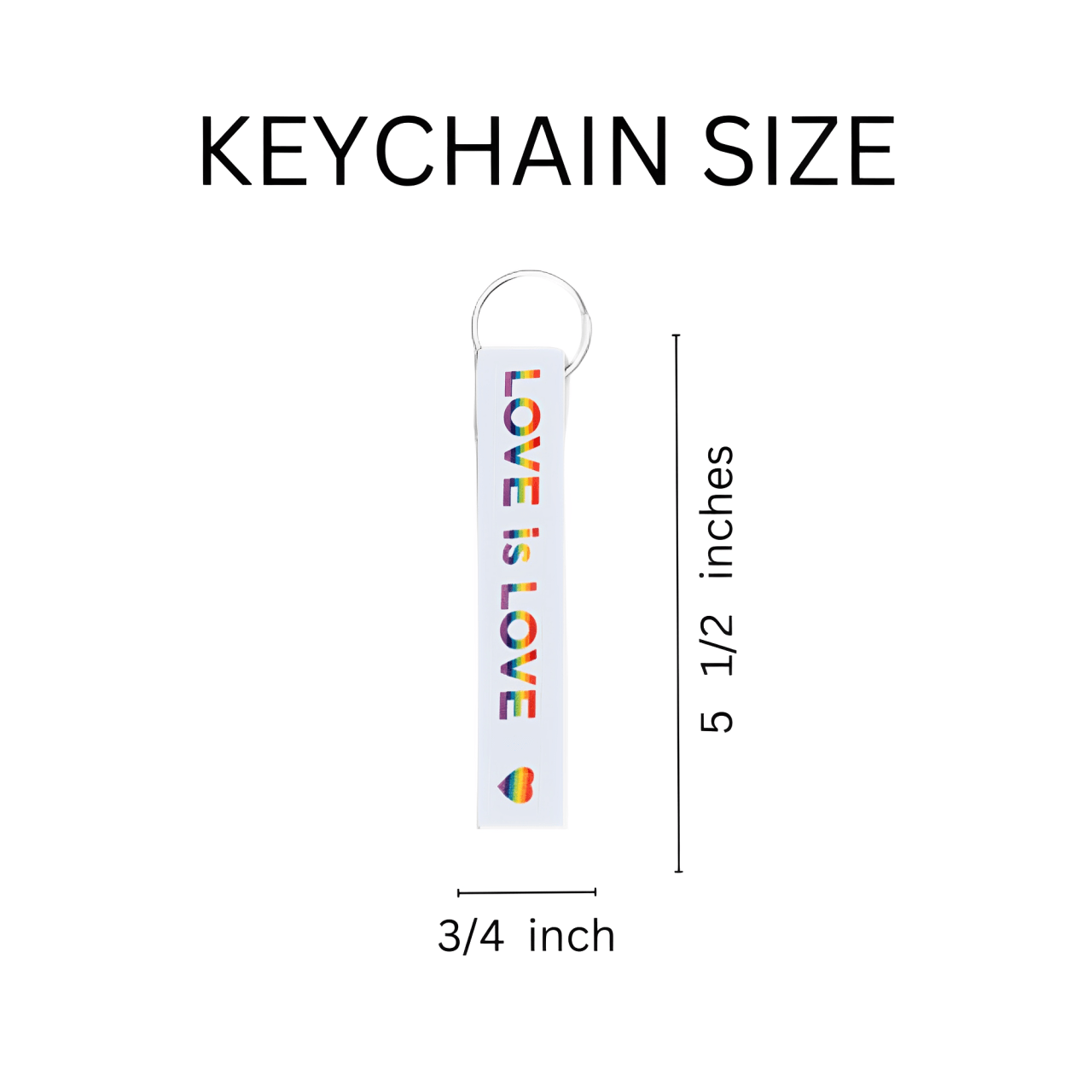 Love Is Love Lanyard Style Keychains The Awareness Company