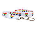 Love is Love Rainbow Heart Lanyards The Awareness Company