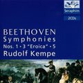 Ludwig van Beethoven, Rudolf Kempe - Symphonies Nos. 1 ⬥ 3 "Eroica" ⬥ 5 (CD) | Near Mint (NM) Near Mint (NM) Love Vinyl Records