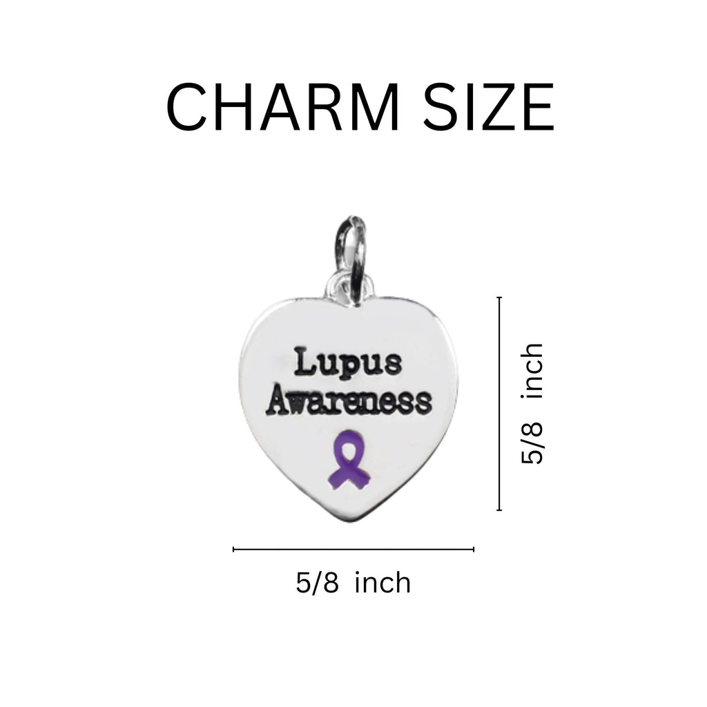 Lupus Awareness Purple Ribbon Partial Beaded Bracelets The Awareness Company