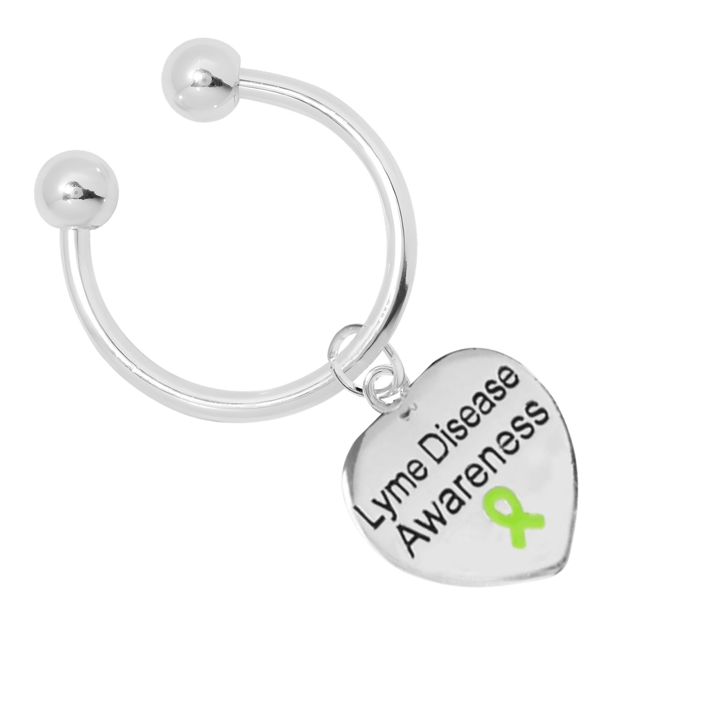 Lyme Disease Awareness Heart Key Chains The Awareness Company