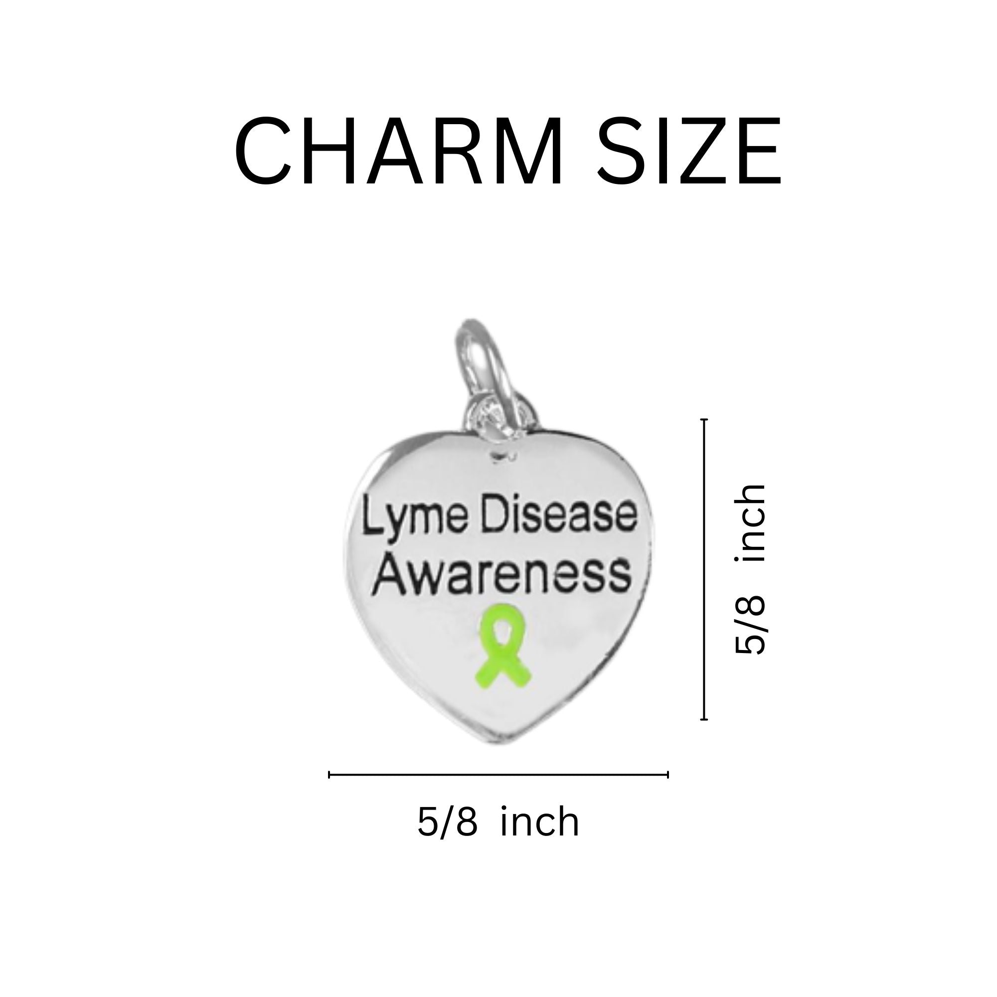 Lyme Disease Awareness Heart Key Chains The Awareness Company