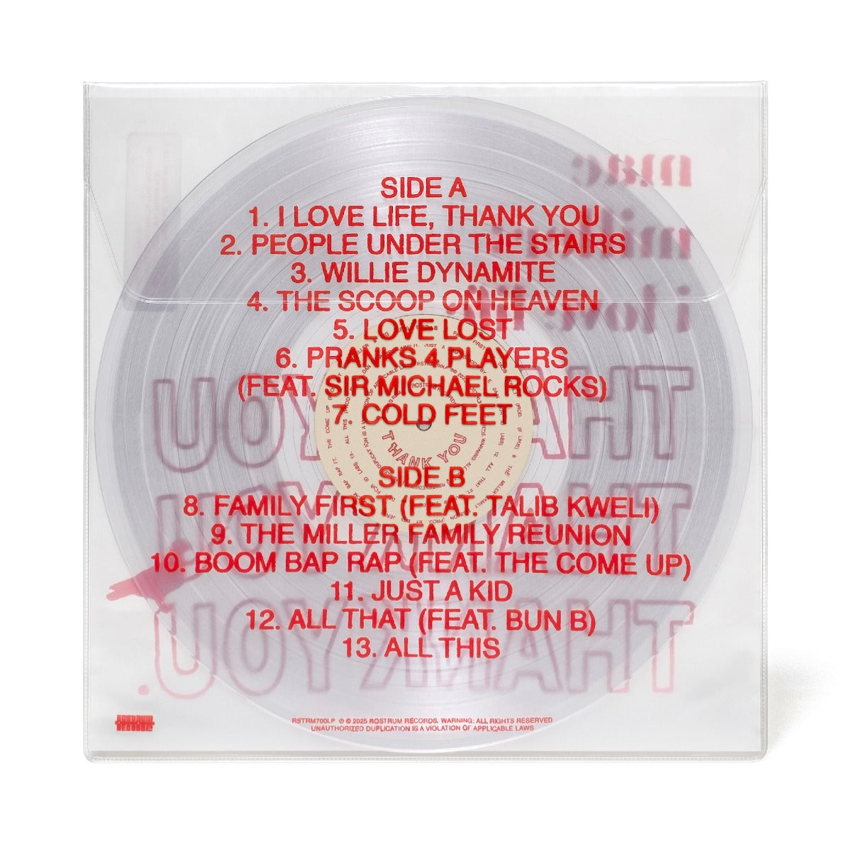 Mac Miller - I Love Life, Thank You (CLEAR VINYL) | Mint (M) Mint (M) Love Vinyl Records