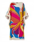 Energetic Printed Loose Kaftan Boho Brown