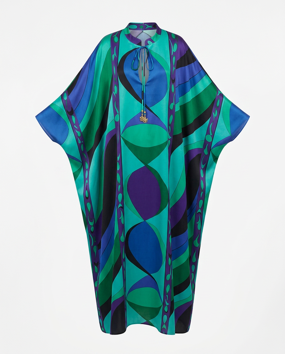 Limitless Printed Maxi Kaftan Boho Brown