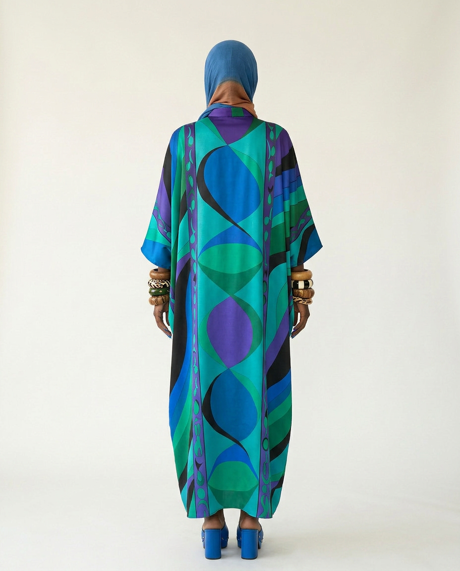 Limitless Printed Maxi Kaftan Boho Brown