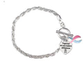 Make A Difference Pink & Blue Ribbon Bracelets The Awareness Company