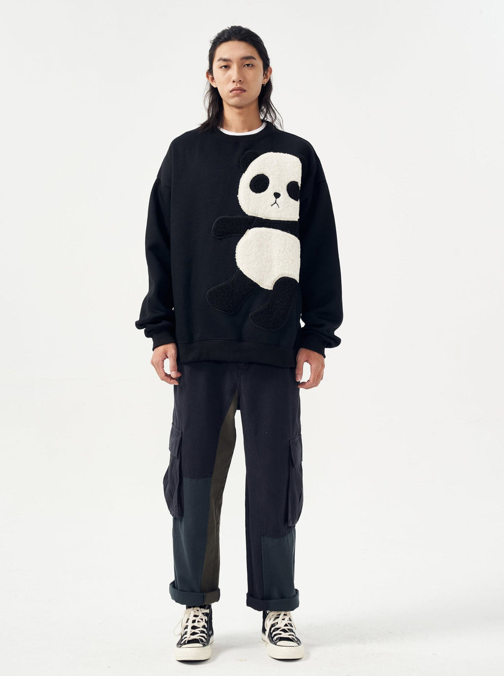 MAR1081 Furry Panda Crewneck Niepce