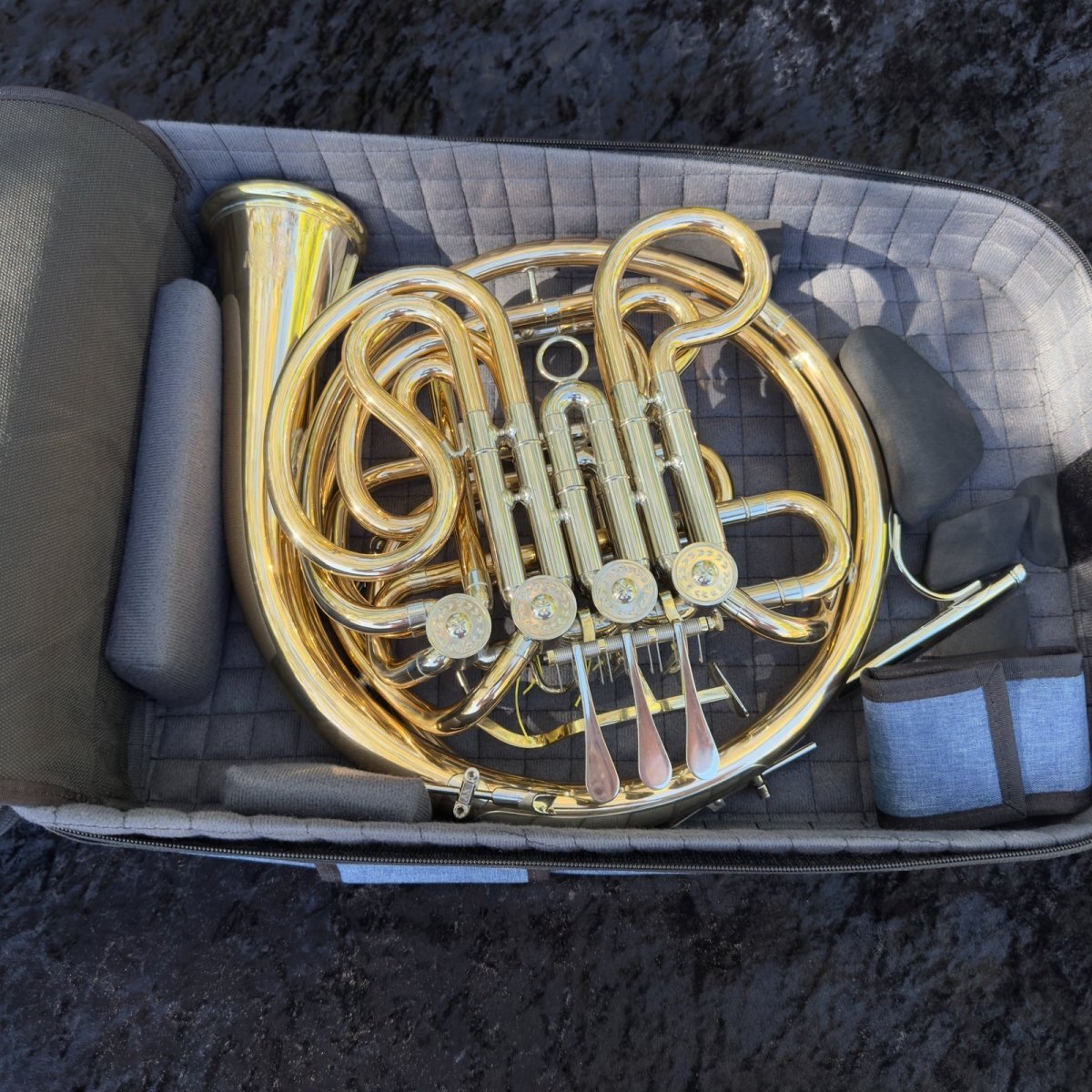 Marcus Bonna MB Square Backpack Bag - Detachable Bell French Horn Case Houghton Horns