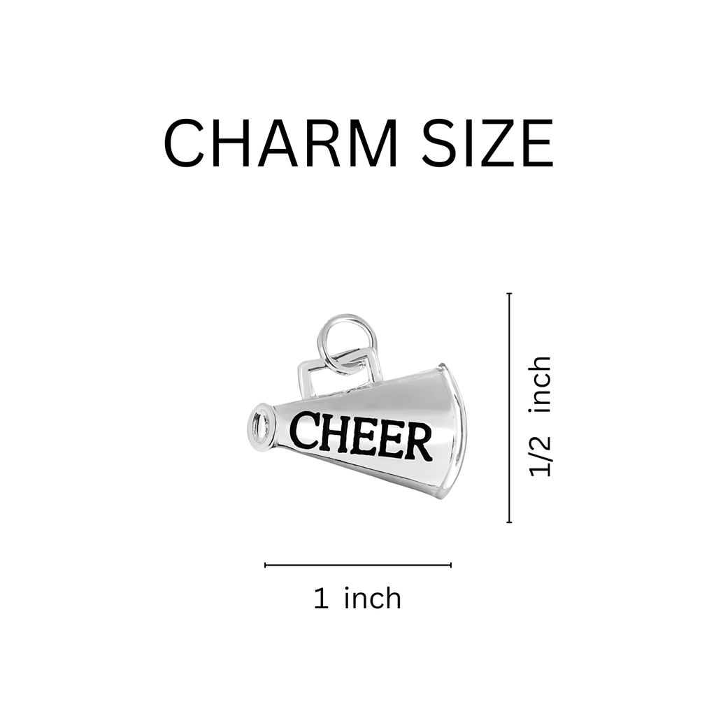 Megaphone Cheerleading Black Cord Bracelets The Awareness Company