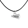 Megaphone Cheerleading Black Cord Necklaces The Awareness Company