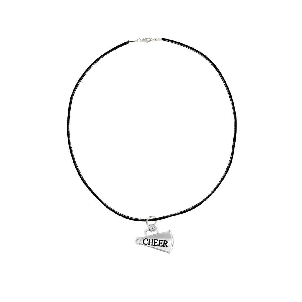 Megaphone Cheerleading Black Cord Necklaces The Awareness Company