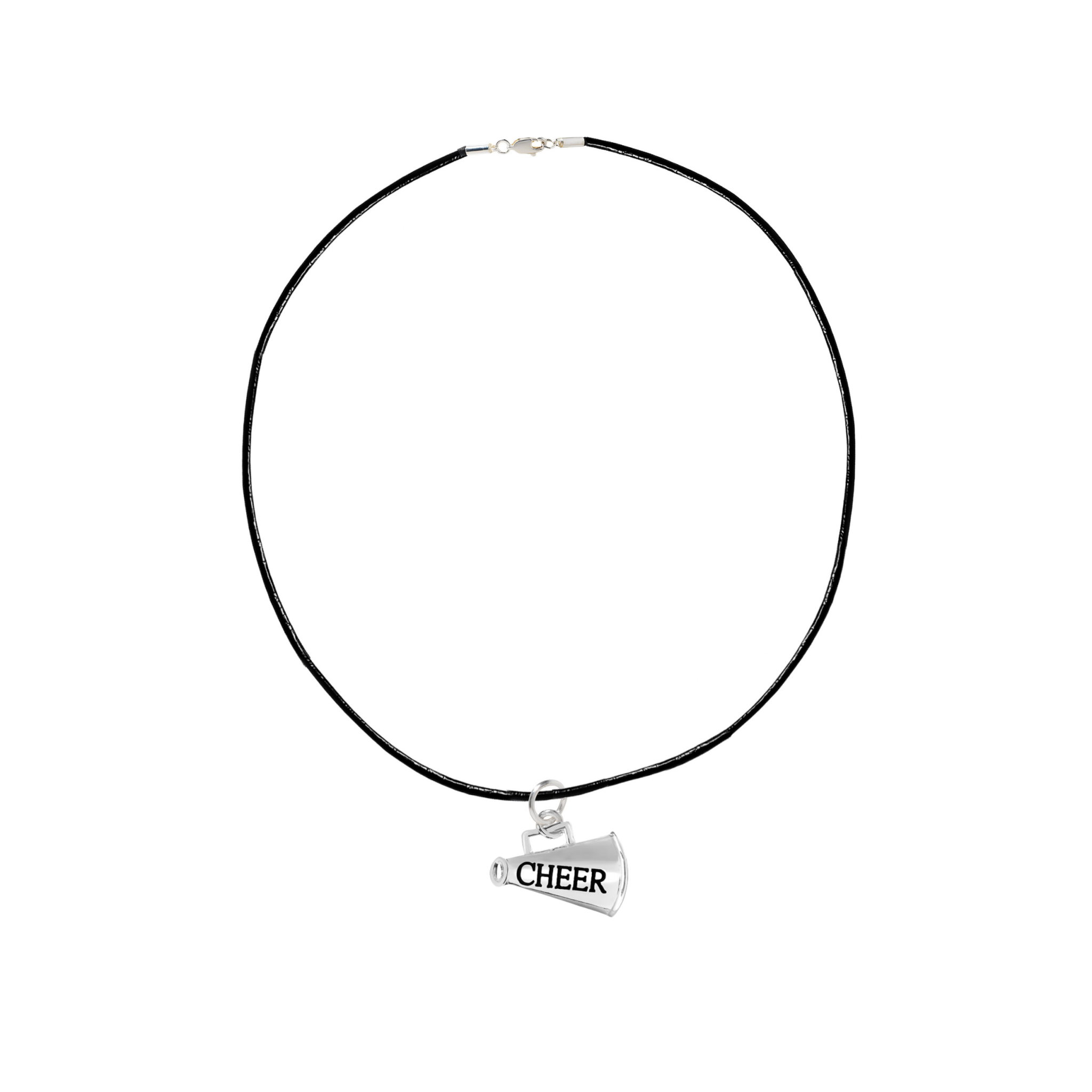 Megaphone Cheerleading Black Cord Necklaces The Awareness Company