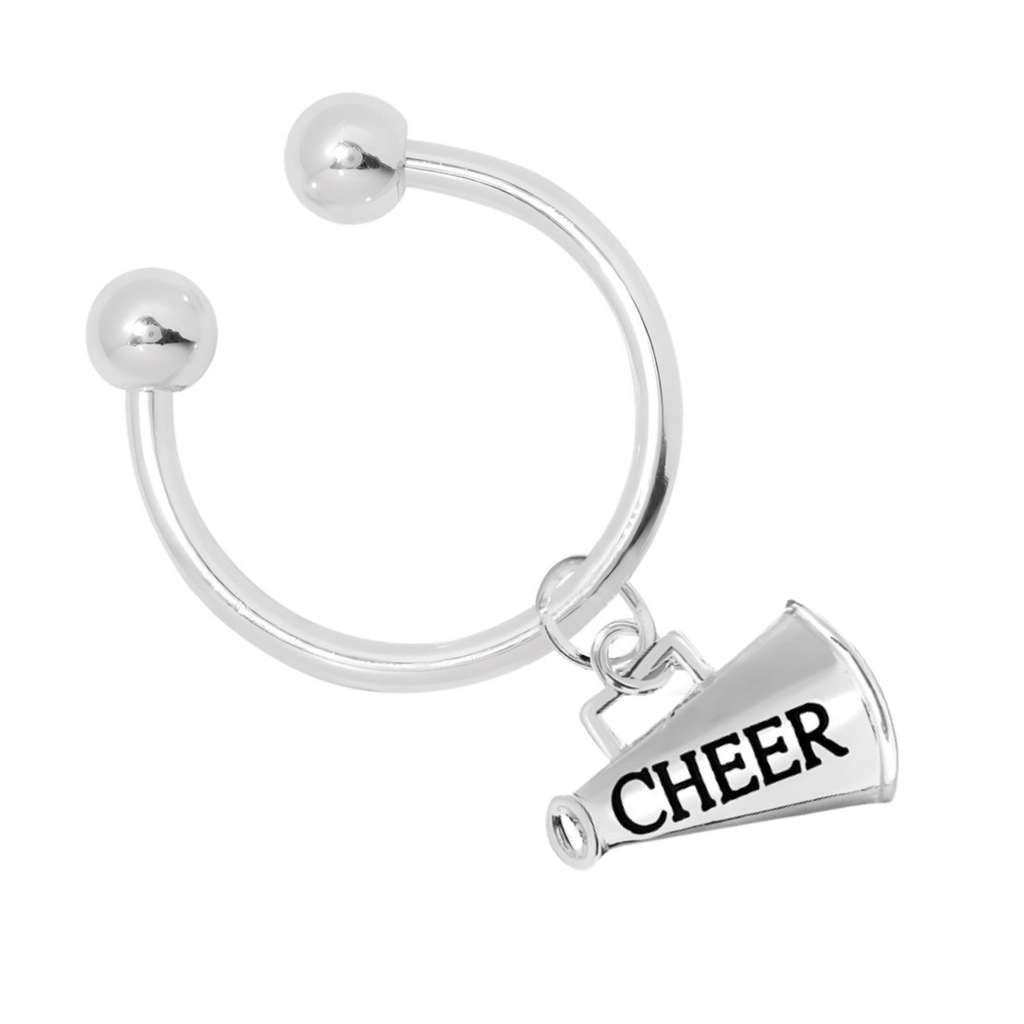 Megaphone Cheerleading Horseshoe Keychains The Awareness Company