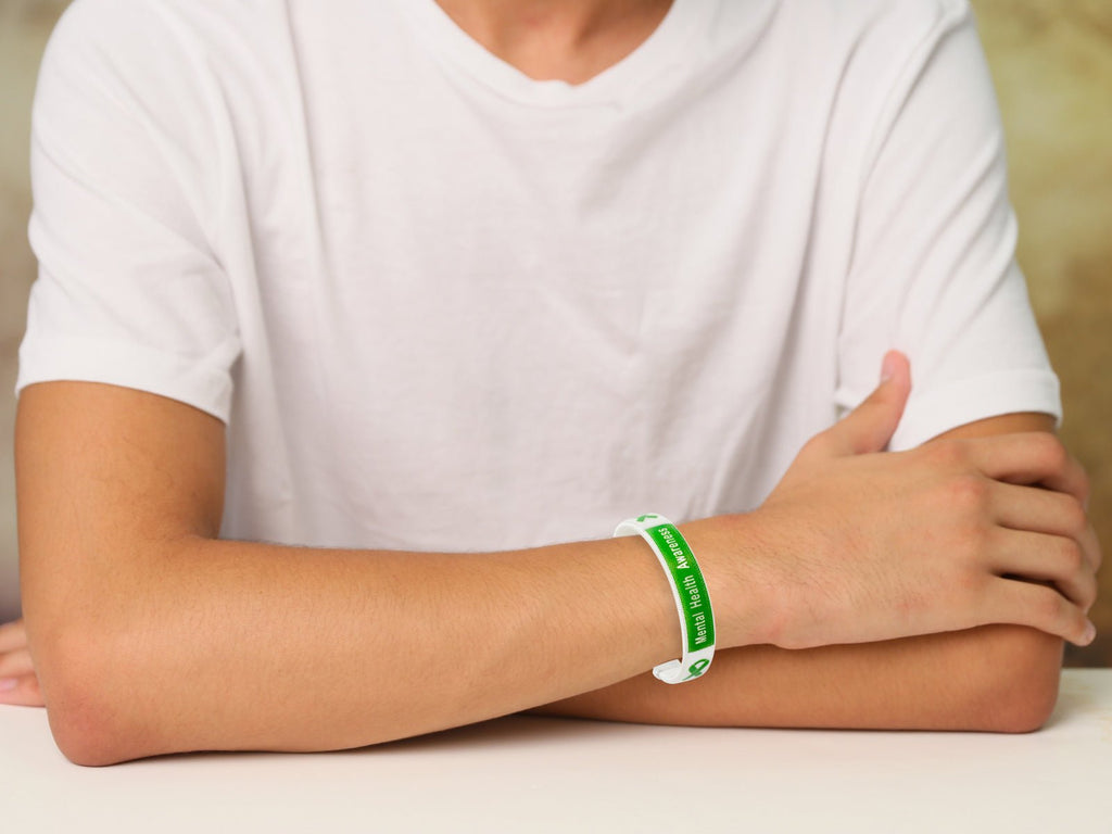 10 Pack Mental Health Bangle Bracelets The Awareness Company