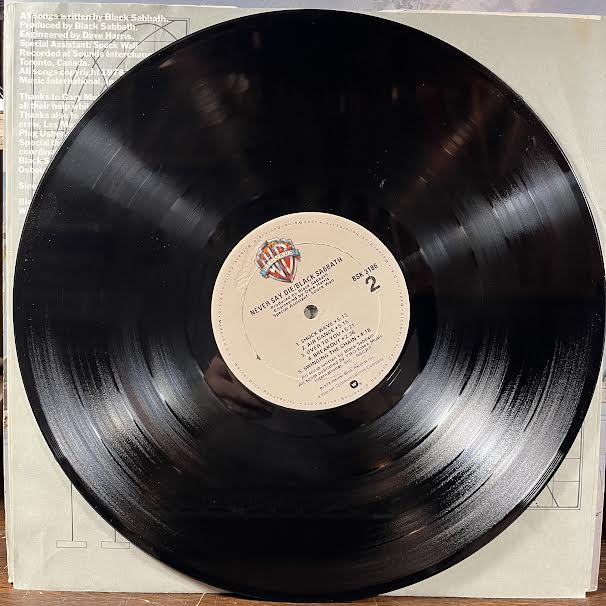 Never Say Die! (VINYL) | Near Mint (NM or M-) Excellent+ (EX+) Love Vinyl Records
