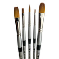 Trekell MIDZ Oil 5 Piece Brush Set Trekell Art Supplies