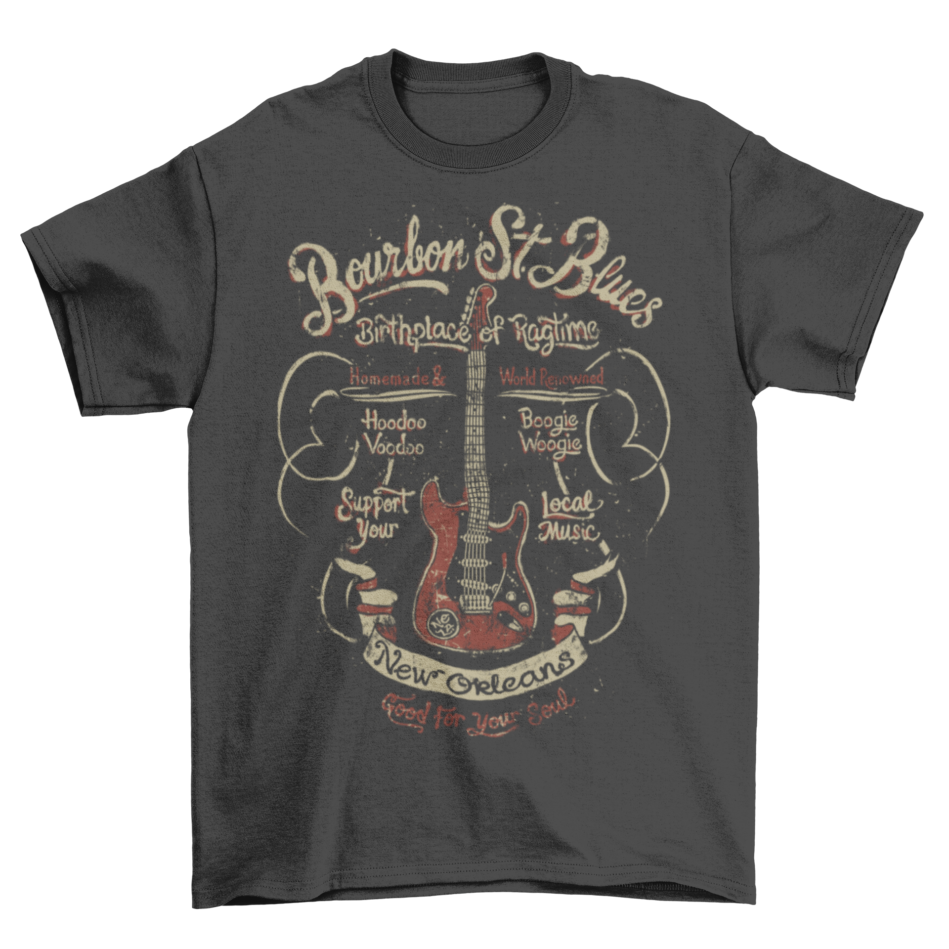 Bourbon St Blues T-Shirt Taboo